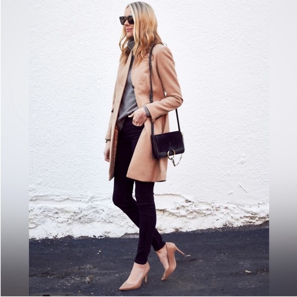 J.Crew Regent coat top- coat in double-serge wool camel tan - Picture 6 of 16